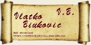 Vlatko Biuković vizit kartica